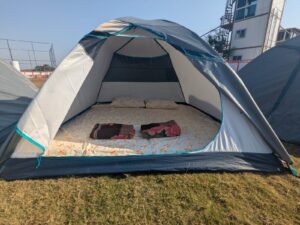 close up tent ananthagiri hills camping my adventure zone