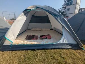 close up tent ananthagiri hills camping my adventure zone