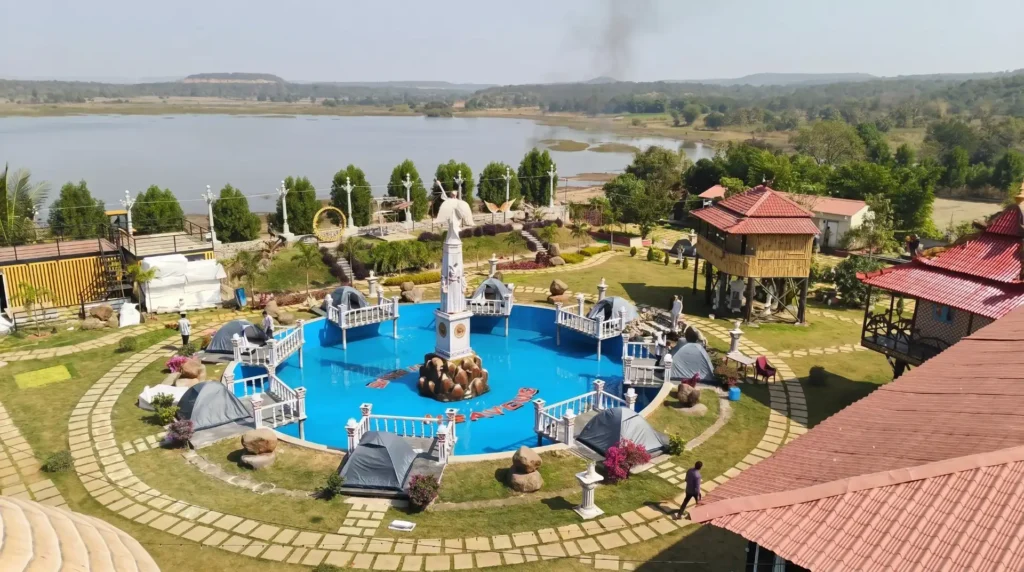 drone-view-heaven-my-adventure-zone-ananthagiri-hills-camping